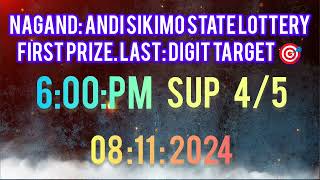 08 2024 First Prize Last Digit Nagaland State Lottery Target Number Lottery Sambad Target Number 🎯 [upl. by Soinski]