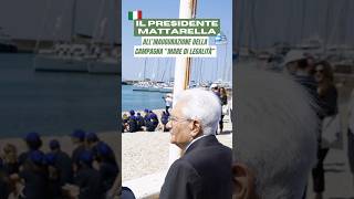 Il Presidente Mattarella all’inaugurazione del progetto MarediLegalità della Lega Navale Italiana [upl. by Harim]