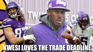 Kwesi LOVES Making NFL Trade Deadline Deals [upl. by Naujud571]