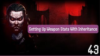 43 Setting Up Weapon Stats With Inheritance Unity Tutorial  Vampire Survivors [upl. by Deeraf835]