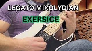 LEGATO MIXOLYDIAN ON D  FAST amp SLOW Lesson [upl. by Lehcnom460]