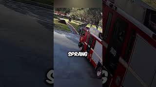 Caught on Camera Truck on Fire Driven to Fire Station [upl. by Bannon]