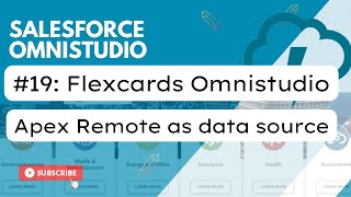 Session 19 Flexcards  Apex Remote as Data Source Type  Omnistudio  Salesforce Vlocity [upl. by Jackquelin]