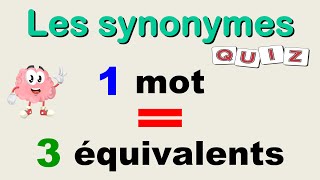 Apprendre les synonymes des mots français [upl. by Alguire]