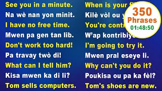 Haitian creole Phrases  Haitian creole conversation  Haitian creole lessons  Creole English Class [upl. by Nate]