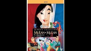 Mulan 2Movie Collection 2013 DVD Overview Both Discs [upl. by Tsenrae]