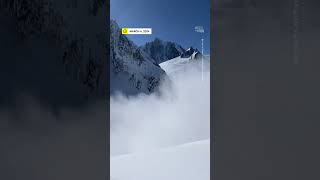 Skiers Capture Video of Avalanche in France [upl. by Eirret]