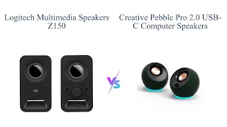 Logitech Z150 vs Creative Pebble Pro Multimedia Speaker Comparison 🎶 [upl. by Ylurt]