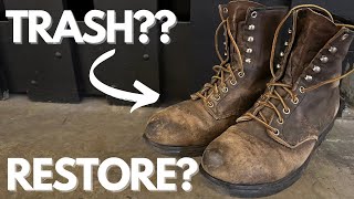 Beat Up Red Wing Boots Makeover [upl. by Sandye882]