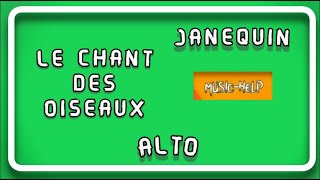 Alto  Le Chant des Oiseaux  Janequin [upl. by Sidonnie905]