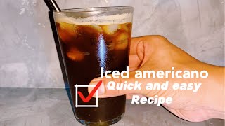 Iced americano quick and easy [upl. by Aisinut]