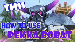 TH11 How to Use PEKKA BOBAT  Best TH11 Attack Strategy in Clash of Clans [upl. by Ticon]