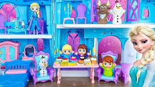 65 Minutes Satisfying with Unboxing Disney Frozen Elsa Castle Playset ASMR  Cute Elsa Toys Review [upl. by Yllen]