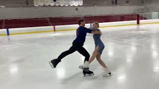 Viennese Waltz Gold Ice Dance Test Adult [upl. by Egnalos315]