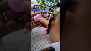 Membuat huruf e dari flanel kreasiflanel kerajinan craft diy turorial caramudah handmade yt [upl. by Llerrot]