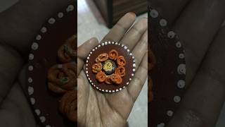 Jalebi with rabdi 😋 jalebi diy clayart [upl. by Adnahs]