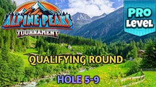 GOLF CLASH  ALPINE PEAKS TOURNAMENT PRO QUALIFYING ROUND HOLES 59⛳️ GURNBERG SLOPES COURSES⛳️ [upl. by Agnizn]