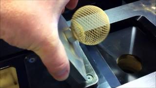 3D printing metal lattice onto nut [upl. by Foley194]