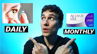 Monthly Contacts VS Daily  Which is better [upl. by Tips]