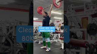 Clean and Jerk 80KG176LBs [upl. by Mesics959]