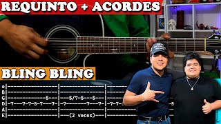 Tutorial  Bling Bling  Octavio Cuadras  Marca Registrada  Requinto  Acordes  TABS [upl. by Elbon]