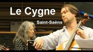 SaintSaëns Le Cygne  Marta Argerich piano Lilya Zilberstein piano Alexandre Debrus cello [upl. by Osanna]