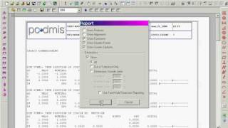 PCDMIS Short video showing how to switch between old style text report and new style [upl. by Aldwon612]