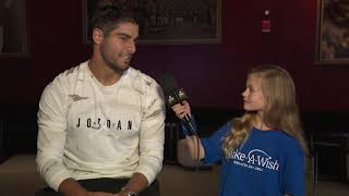 Wish kid Finley interviews Jimmy Garoppolo [upl. by Anair]