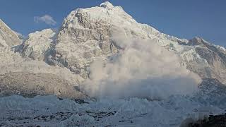 Everest 2023  Avalanche at Base Camp [upl. by Nyliac]