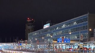 ✈️ Walking from Trudeau Airport YUL in Montréal to Dorval Bus Terminus 🚍  November of 2022 [upl. by Rases]