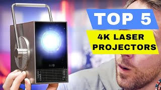 Top 5 Best 4K Laser Projector 2024 Review  Best Portable Mini Projector On Amazon For All Budget [upl. by Sacram]