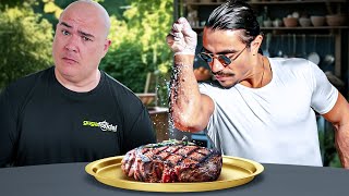 Guga Savagely ROAST Salt Baes Steaks [upl. by Obadias]