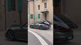 Targa Roof Opening 🔥 Porsche 911 Targa 4s 992 [upl. by Elspet]