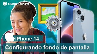 iPhone 14 –¿Cómo cambiar el fondo de pantalla iOS16  😎⚙️📱 [upl. by Joell]