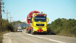 Installing the largest and most powerful wind turbines in Greece  Rokani wind park [upl. by Weig]