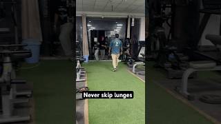 Never skip lunges youtube youtubeshorts gym [upl. by Christianity]