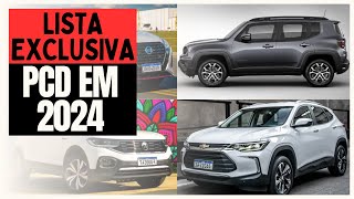 5 SUV PCD COM TODAS AS ISENÇÕES PARA 2024 [upl. by Airliah]