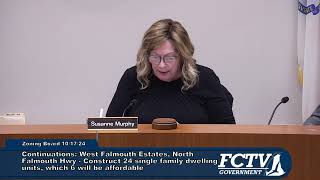 Falmouth Zoning Board of Appeals October 17 2024 [upl. by Rosenstein]