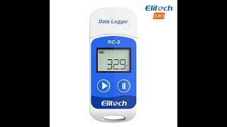 Elitech RC 5 Temperature Data Logger Set up [upl. by Ahsiuqel]