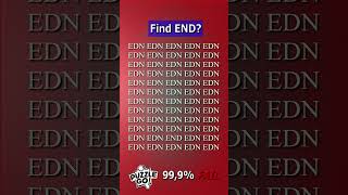 Tell me where END  Math Puzzle shorts different puzzles opticalillusion [upl. by Demmer]