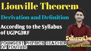 Liouville Theory  Phase Space Density  Phase Space  Liouville Equations  BSC MSC Physics [upl. by Alyag146]