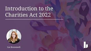 An Introduction to The Charities Act 2022 [upl. by Misa]