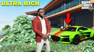 GTA 5  Franklin Found His House Is Full Of Money amp Cash  GTA 5 mods [upl. by Yslek]