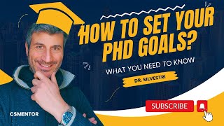 Best Tips for PHD SUCCESS  By Prof Silvestri [upl. by Ahseele]