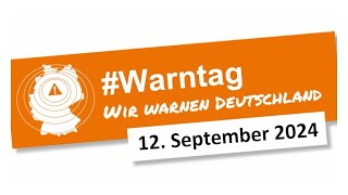 Warntag 2024 Ankündigung [upl. by Dnalel435]