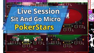 Live Pokerstars  Crescendo a Banca Sit And Go 050 ¢ [upl. by Aluin]