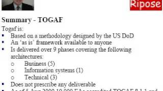 Comparing TOGAF and Ripose [upl. by Christopher417]