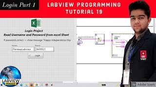 LabVIEW  Tutorial 19  Login Part 1  LabVIEW Programming [upl. by Sorenson899]