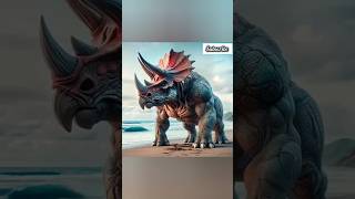 Triceratops Walks Like a King 👑triceratops dinosaur trending shortsfeed shorts dinosaurlover [upl. by Heshum]