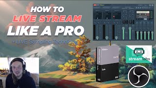 HOW TO Live Stream Like a PRO w Ableton  Awesome Live Sampling Technique VoiceMeter amp OBS [upl. by Adnwahs]